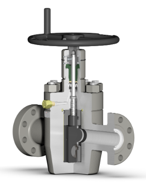 Model FC Series Gate Valve Cutaway View